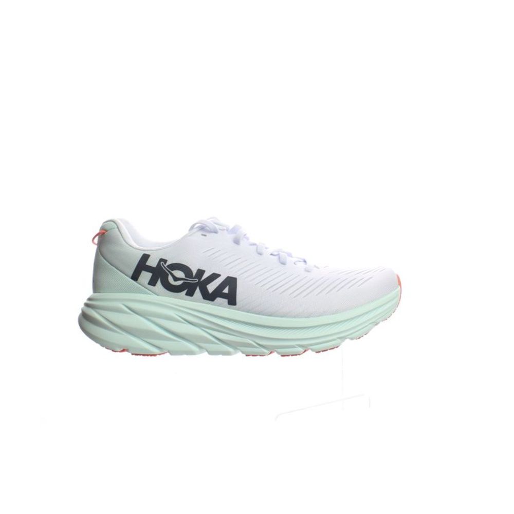 Hoka One One Women's Athletic Shoes - White and Mint